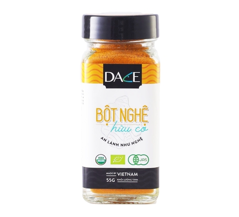 Bột nghệ hữu cơ DACE tiêu chuẩn USDA lọ 55g