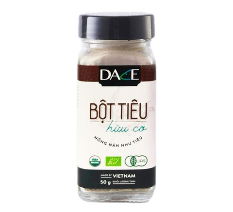 Bột tiêu hữu cơ DACE tiêu chuẩn USDA lọ 50g