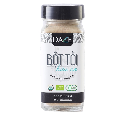 Bột tỏi hữu cơ DACE tiêu chuẩn USDA lọ 65g