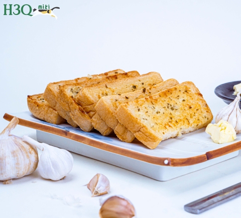 Bánh mì bơ tỏi H3Q Miki hộp 110g 6 lát