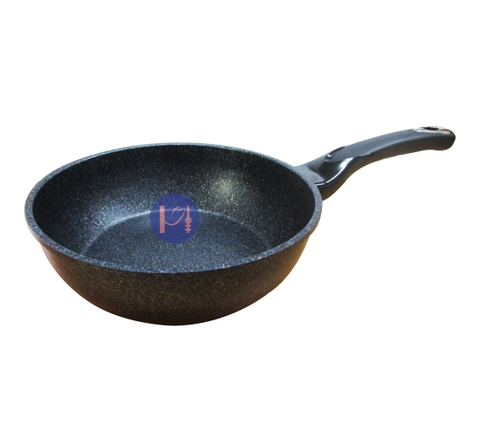 Chảo đá Nano sâu lòng chống dính đáy từ Cookqueen Hàn Quốc 22 - 24 - 26- 28 - 30cm