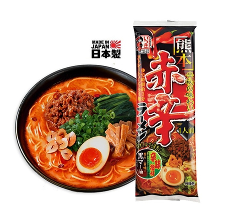 Mì Ramen Kumamoto cay Nhật Bản gói 120g