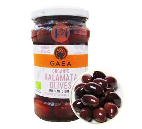 Quả ô liu đen Kalamata hữu cơ GAEA Hy Lạp lọ 300g