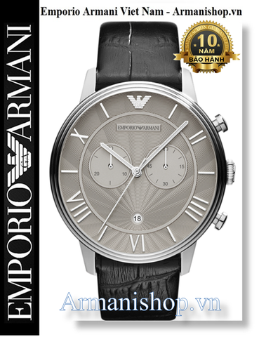 ⌚️Đồng Hồ Nam Emporio Armani Cổ Điển Dây Da Đen AR1615