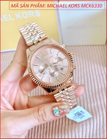 Đồng hồ Michael Kors Nam Full Rose Gold Luxury Dây Kim Loại (44mm)