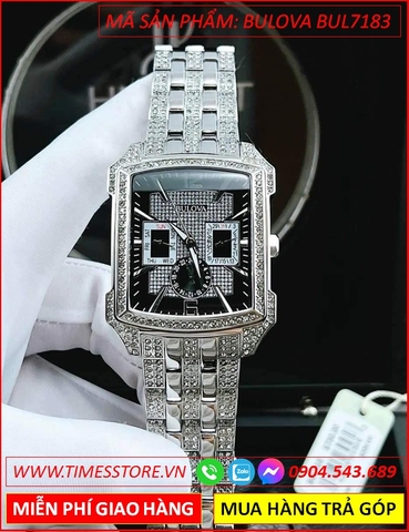 Đồng Hồ Nam Bulova Octava Mặt Chữ Nhật Dây Kim Loại Silver (36x42mm)