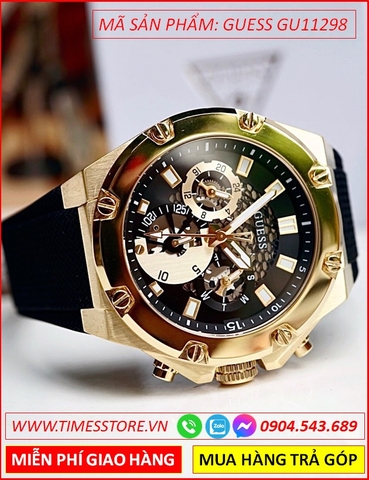 Đồng hồ Nam Guess Thể Thao Chronograph Vàng Gold Luxury (45mm)