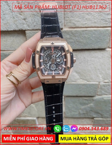 Đồng Hồ Nam Hublot F1 Senna Champion 88 Mặt Chữ Nhật Rose Gold (43x45mm)