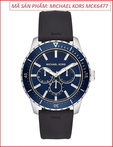 Đồng Hồ Nam Michael Kors Cunningham Mặt Xanh Dây Silicone (40mm)