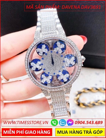 Đồng hồ Nữ Davena Cánh bướm xoay Full Swarovski Crystal (38mm)