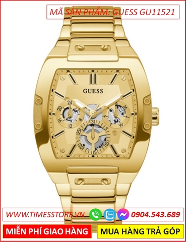 Đồng Hồ Nữ Guess Phoenix Mặt Vàng 6 Kim Dây Full Vàng Gold (44mm)