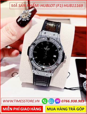 Đồng hồ Nữ Hublot F1 Big Bang Đính Đá Swarovski Dây Da (34mm)