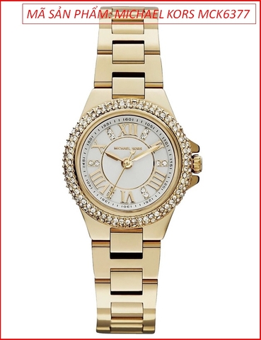 Đồng hồ Nữ Michael Kors Camille Mini Dây Kim Loại Vàng Gold (26mm)