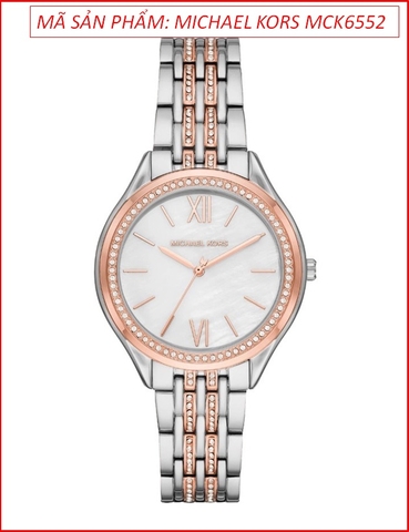 Đồng hồ Nữ Michael Kors Mindy Mặt Tròn Dây Demi Rose Gold (36mm)