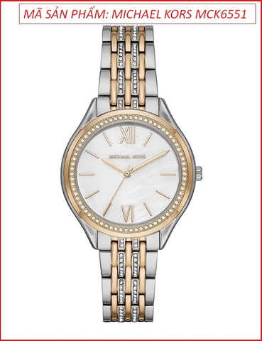 Đồng hồ Nữ Michael Kors Mindy Mặt Tròn Dây Demi Vàng Gold (36mm)