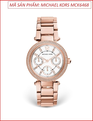 Đồng hồ Nữ Michael Kors Parker Mini Mặt Tròn Dây Rose Gold (33mm)