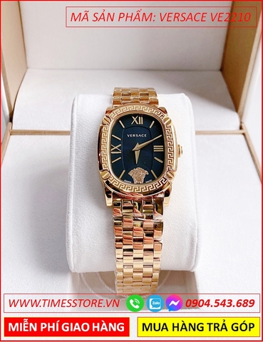 Đồng hồ Nữ Versace New Couture Mặt Chữ Nhật Vàng Full Gold (36mm)