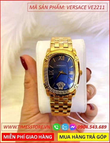 Đồng hồ Nữ Versace New Couture Mặt Chữ Nhật Vàng Full Gold (36mm)