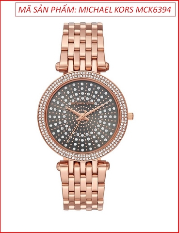 Đồng hồ Nữ Michael Kors Darci Mặt Đính Đá Dây Rose Gold (39mm)