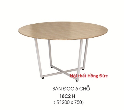 Bàn đọc tròn 6 chỗ 18C2H