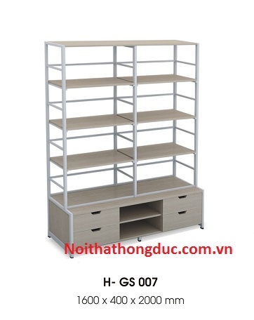 Giá sách thư viện H-GS007