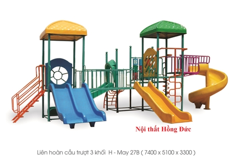 Liên hoàn cầu trượt 3 khối H-May 27B