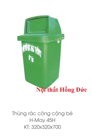 Thùng rác công cộng bé H-May 45H