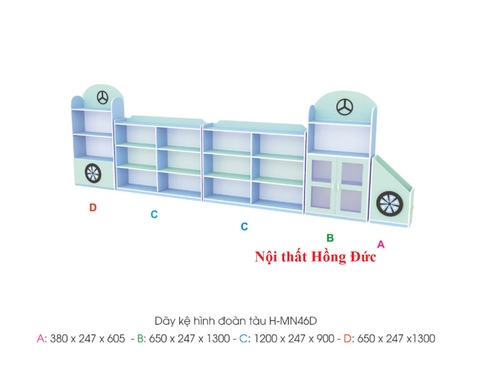 Dãy kệ hình đoàn tàu H-MN46D