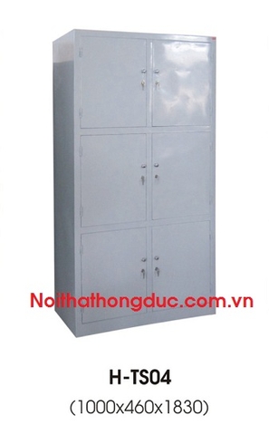 Tủ sắt 6 cánh đều H-TS04