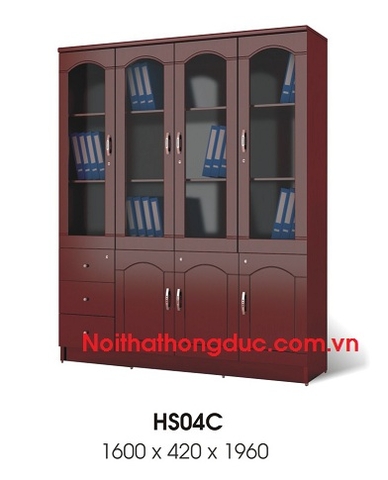 Tủ tài liệu 4 buống HS04C Hồng Đức