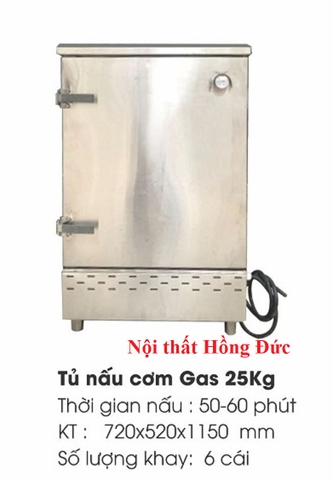 Tủ nấu cơm gas 25kg