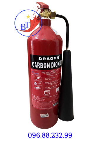 Bình chữa cháy DRAGON loại khí CO2 MT3 có tem kiểm định