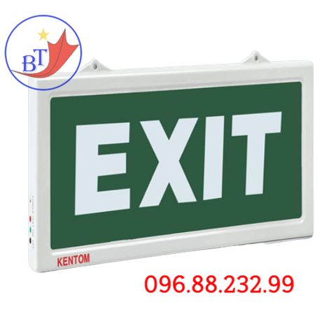 Đèn exit lối thoát 1 mặt  không chỉ hướng Ken Tom KT-610