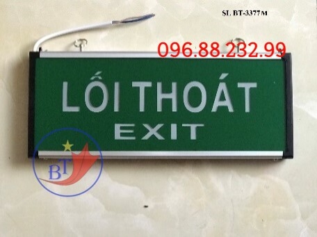 Đèn exit thoát hiểm 1 mặt không chỉ hướng Shengli (SL BT-3377M)