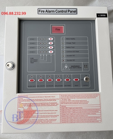 Tủ trung tâm báo cháy 4 kênh ChungMei CM-P1