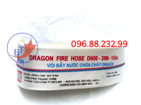 Vòi đẩy nước chữa cháy DRAGON DN50-20M-16BAR