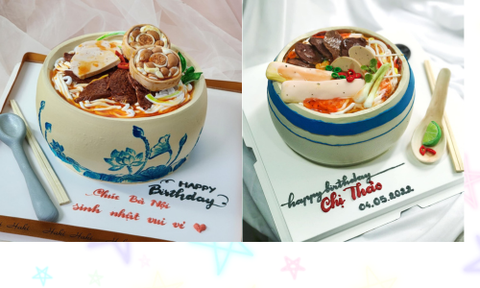 15+ Mẫu bánh kem tạo hình các món ăn - đồ uống độc đáo