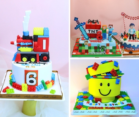 20+ MẪU BÁNH TRANG TRÍ LEGO, MINICRAFT, NINJA GO, ROBLOX YÊU THÍCH CHO BÉ
