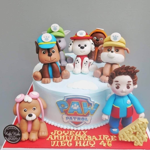 Bánh kem tạo hình các nhân vật Paw Patrol