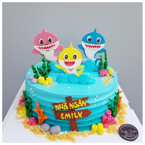 Bánh kem với chủ đề Baby Shark