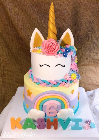 Bánh 2 tầng chủ để Unicorn cho bé