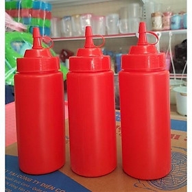 Lọ đựng tương ớt bằng nhựa - đỏ
