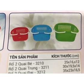 rổ 2 quai nhựa việt nhật - to