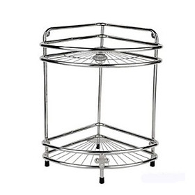 Kệ góc inox 2 tầng và 3 tầng 201 hàng bền đẹp chắc chắn có bảo hành - 2