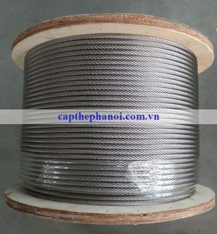 Cáp thép mạ kẽm 6mm (D6)