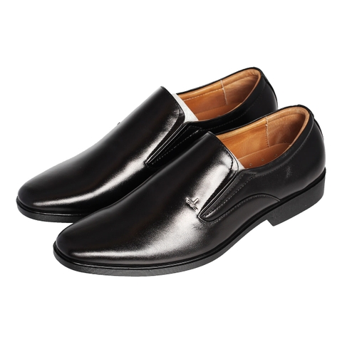 Giày tây dáng lười da bò màu đen GDN1001-D