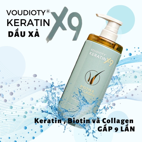 Dầu Xả Voudioty KERATIN X9 Biotin & Collagen (500ml)