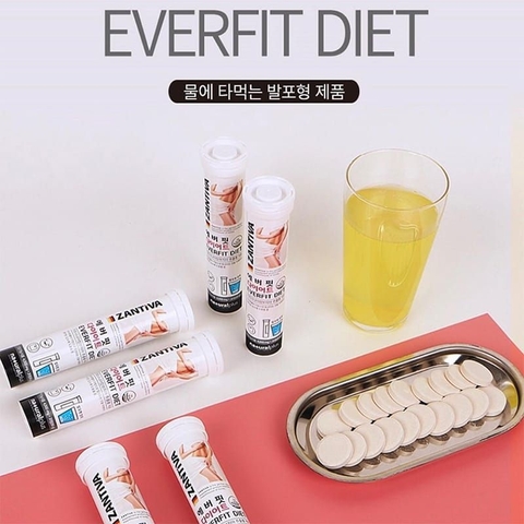 Viên sủi giảm cân Hàn Quốc Zantiva Everfit Diet (ống 20 viên)