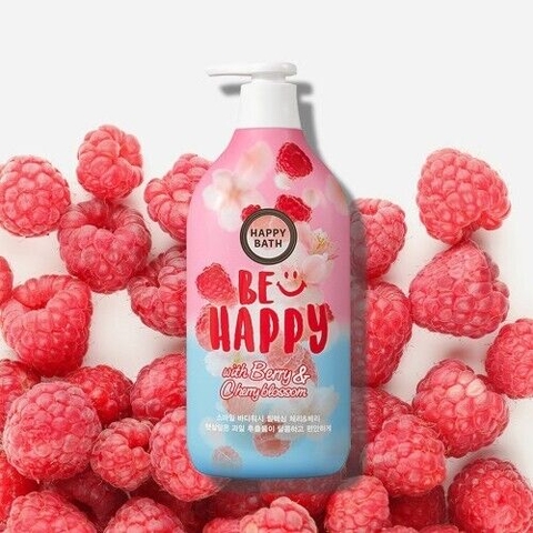 Sữa tắm Happy Bath Be Happy with Berry & Cherry Blossom (900g)