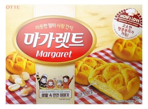 Bánh Margaret đậu phộng Lotte 352g (hộp 16 bánh)